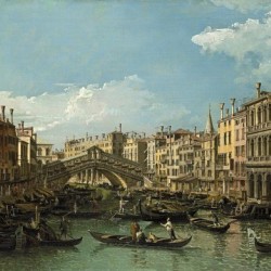 Along the canal in Venice